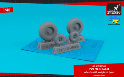 1:48 PZL W-3 Sokol wheels