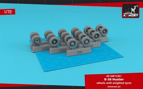 1:72 B-58 Hustler wheels w/ weighted tyres