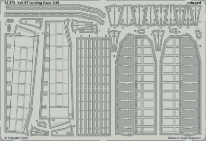 1:32 Yakovlev Yak-9T landing flaps