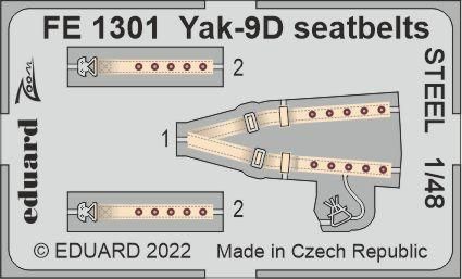 1:48 Yakovlev Yak-9D seatbelts STEEL