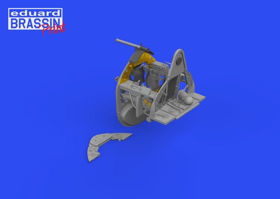 1:48 Grumman F4F-3 Wildcat cockpit with telescopic gun sight 3D PRINTED