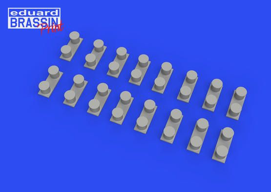 1:350 WWII USN battleship bollards 3D PRINTED