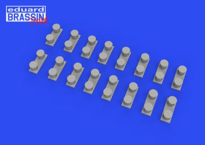 1:350 WWII USN battleship bollards 3D PRINTED