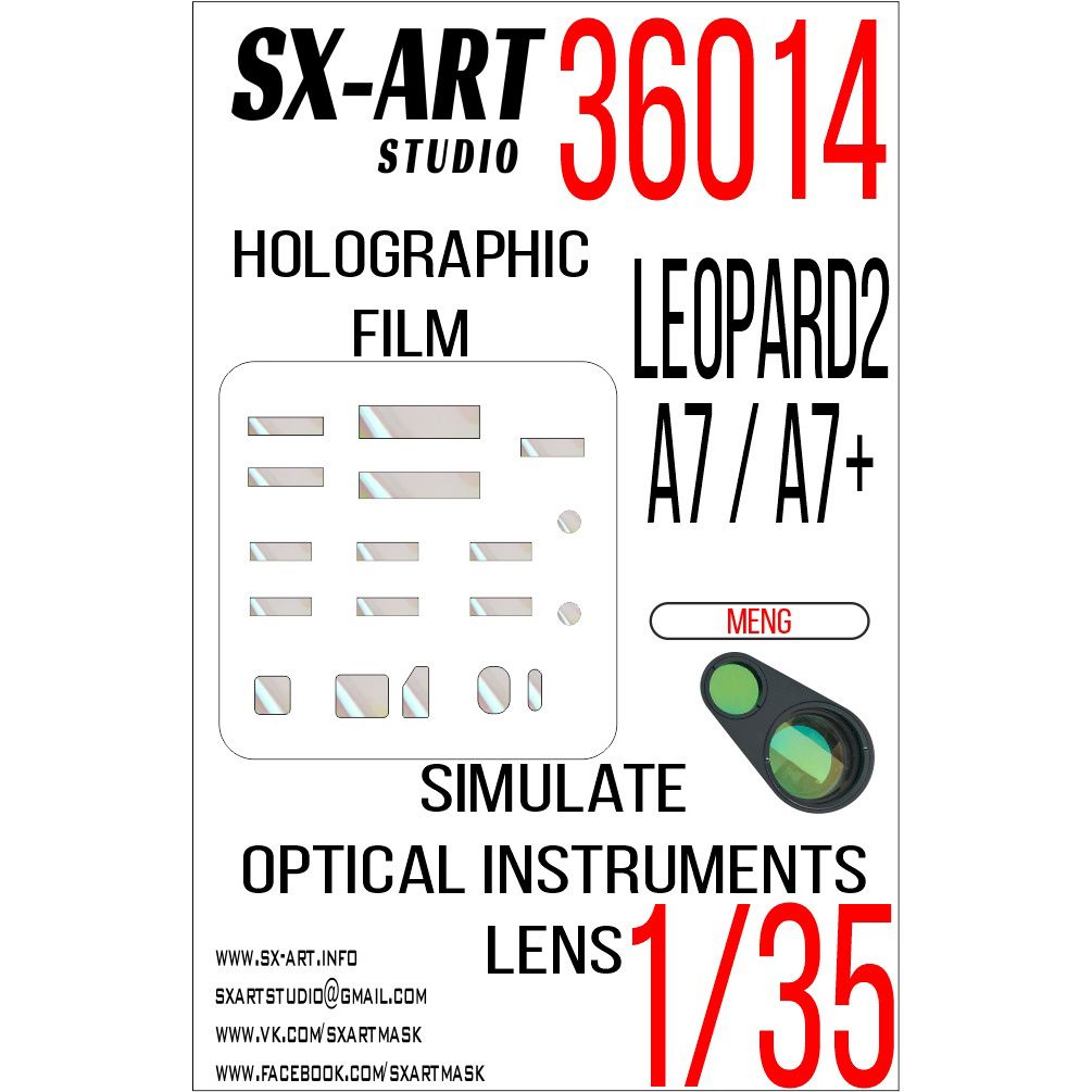 1:35 Imitation of Leopard 2 A7 / A7+ viewing devices (MENG)