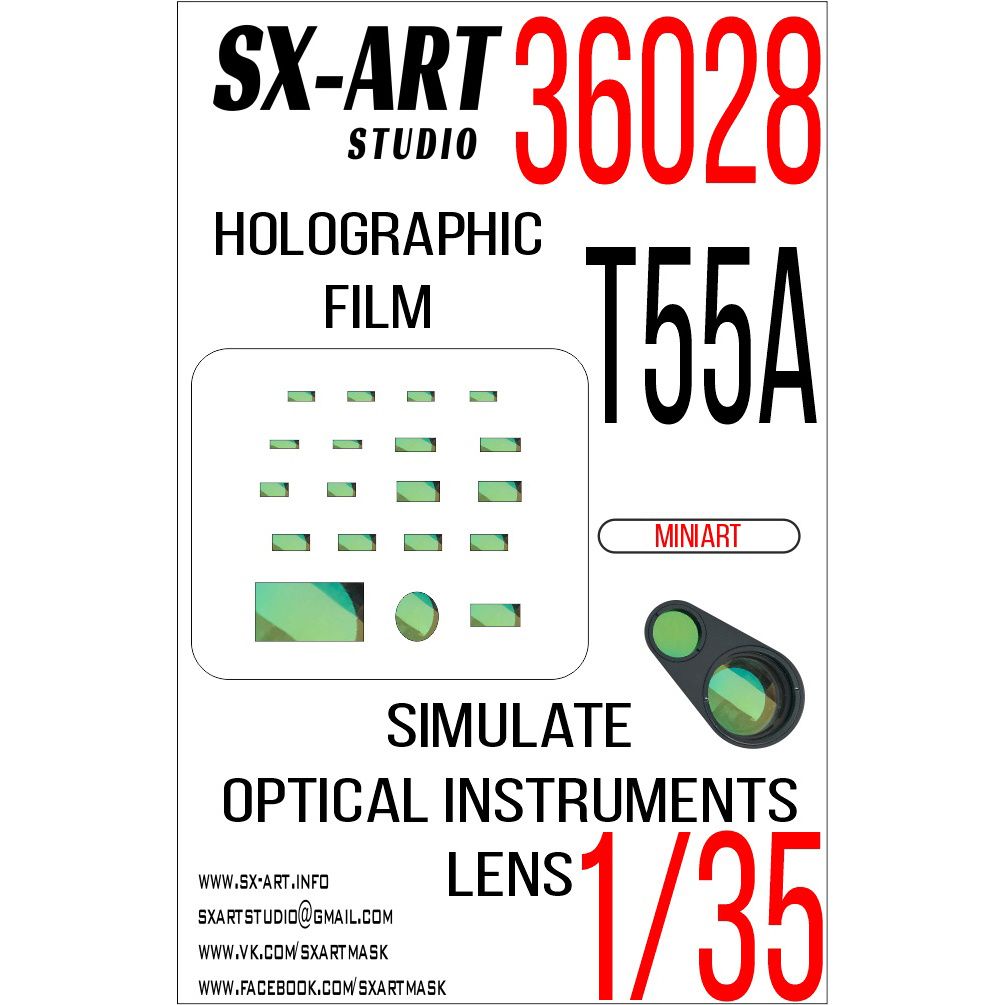 1:35 Imitation of T-55A inspection devices (Miniart)