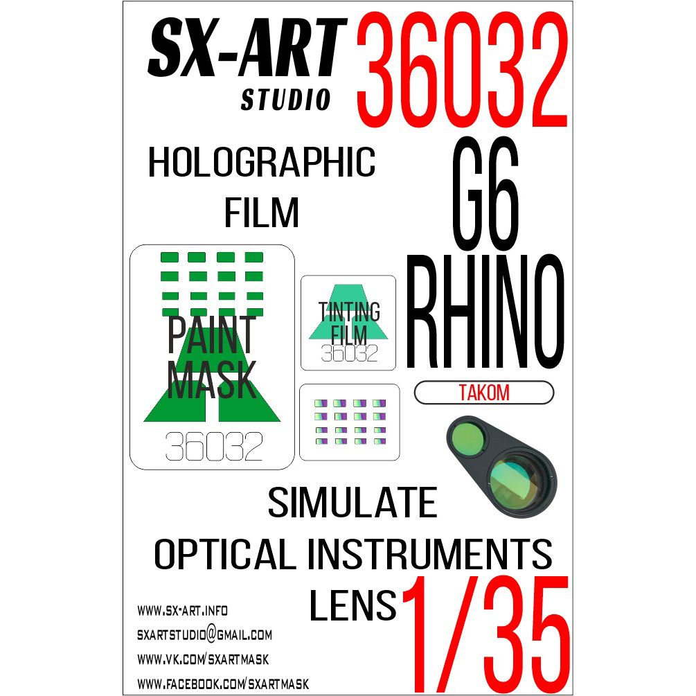 1:35 Imitation of G6 Rhino (Takom) inspection instruments