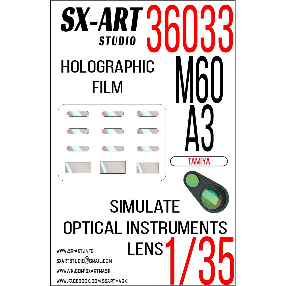 1:35 Imitation of M60A3 inspection instruments (Tamiya)