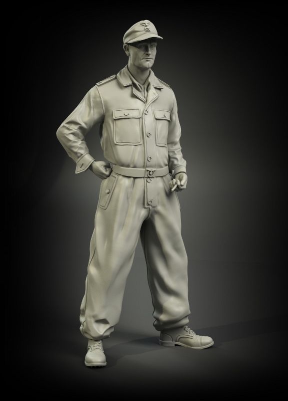 1:35 Waffen-SS camo overall tanker No.1