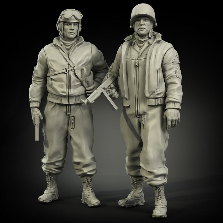 1:35 US Army tanker in winter clothes set