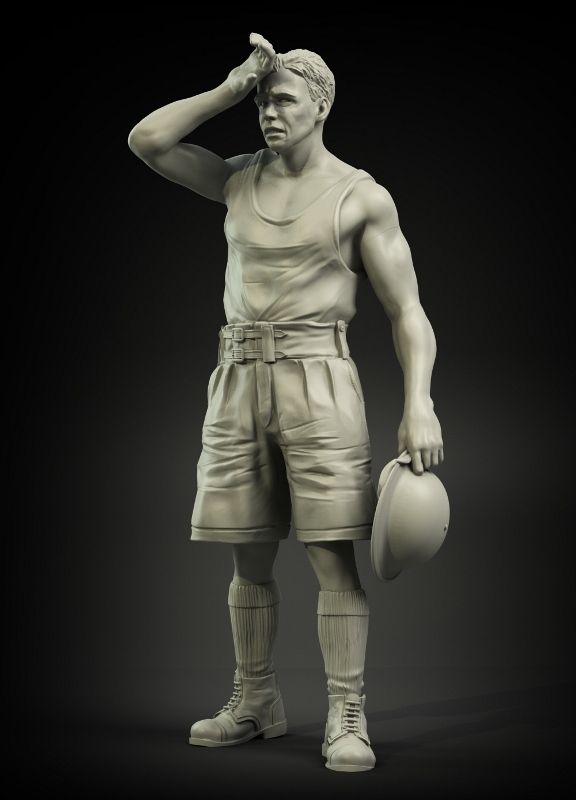 1:35 British RAC North Africa refueling soldier No.2