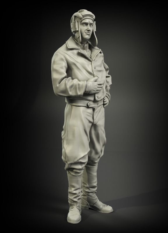 1:35 Soviet tanker with leather jacket
