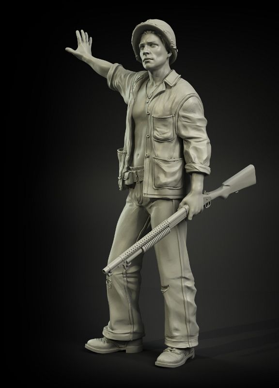 1:35 US Army PTO tanker with trench gun