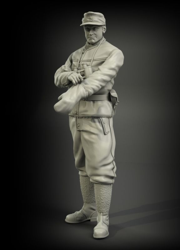 1:35 Waffen-SS tank officer winter clotches No.2