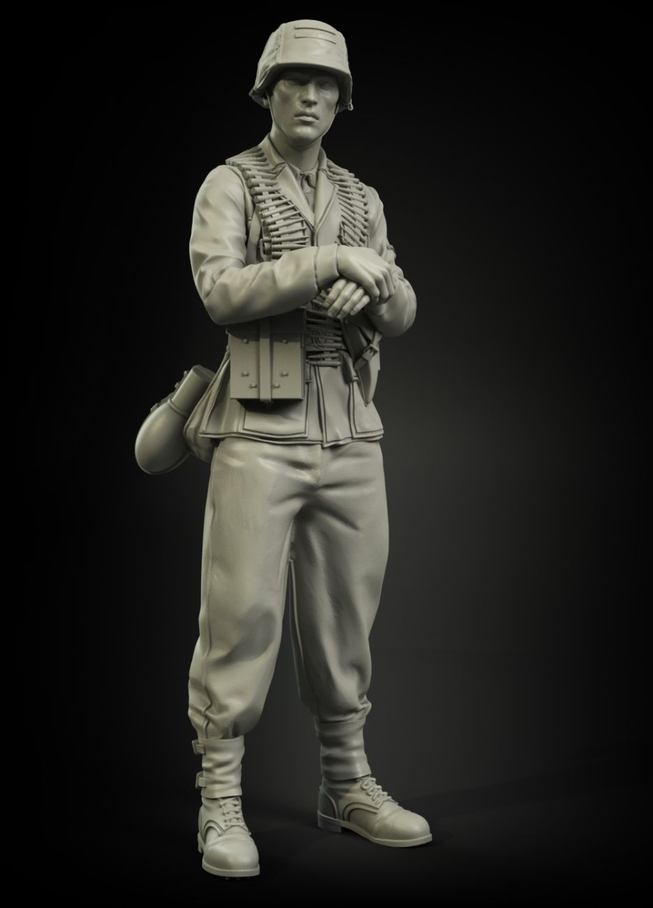 1:35 Waffen-SS MG-42 gunner