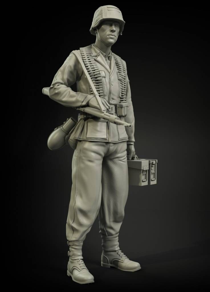 1:35 Waffen-SS MG-42 ammo carrier