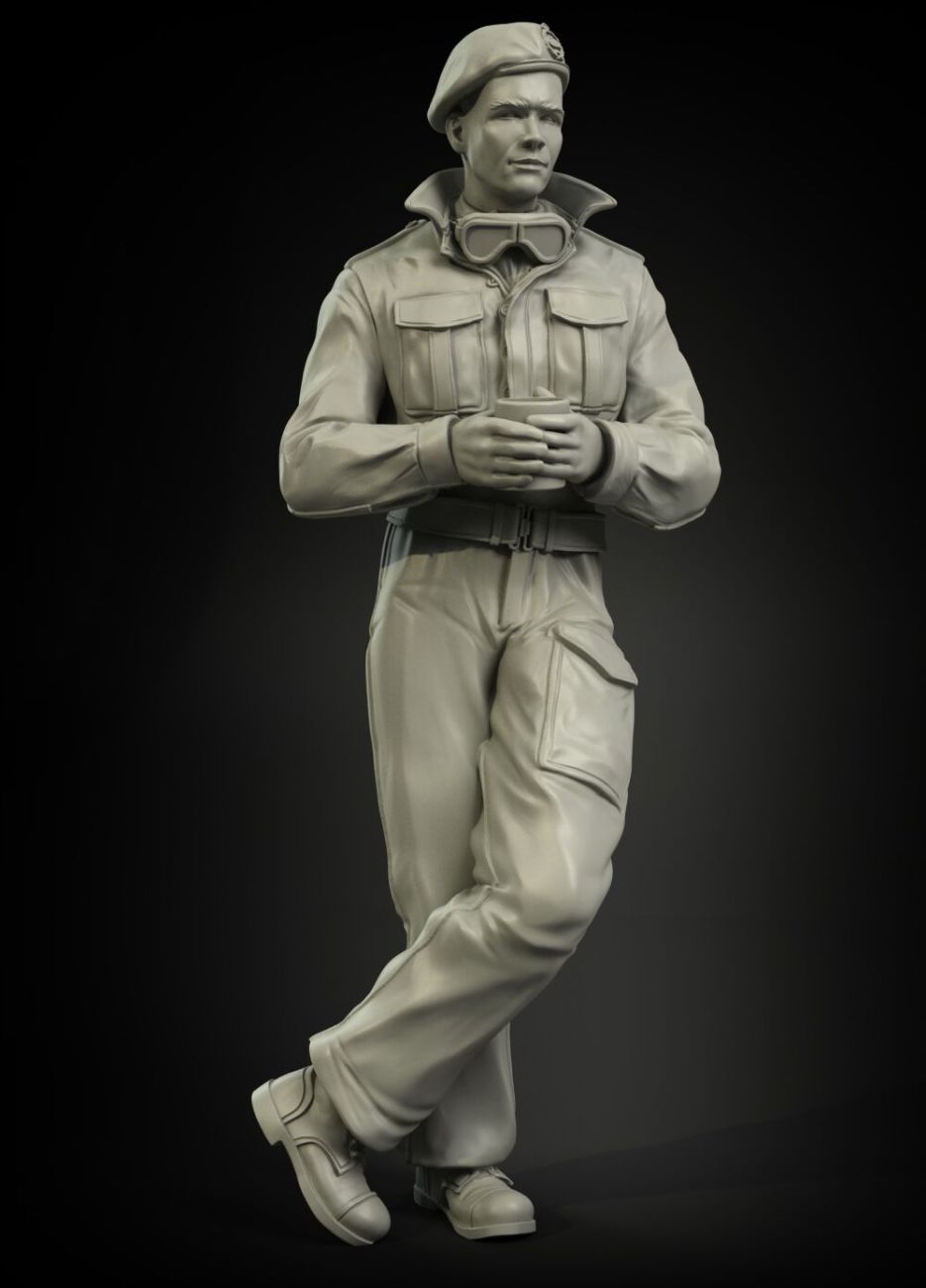 1:35 British RAC tank driver North Africa/Italy