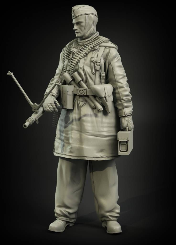1:35 Waffen-SS Anorakanzug MG-42 gunner