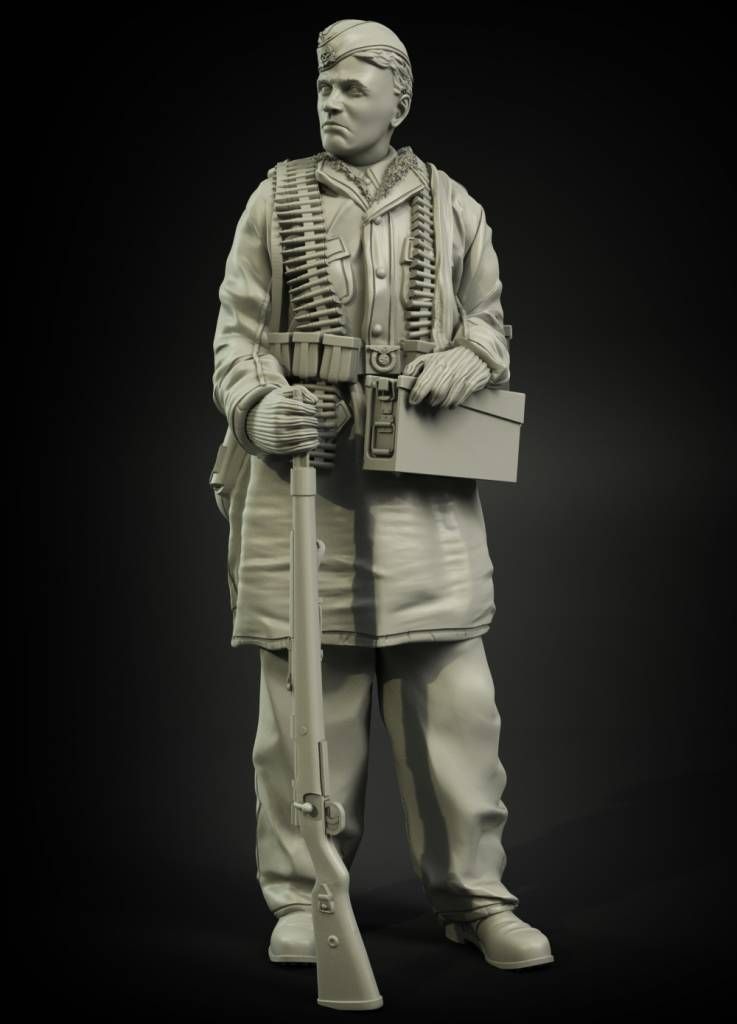 1:35 Waffen-SS Anorakanzug MG-42 ammo carrier