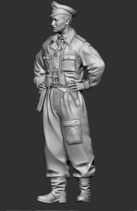 1:35 Waffen-SS tank officer Kursk battle No.1