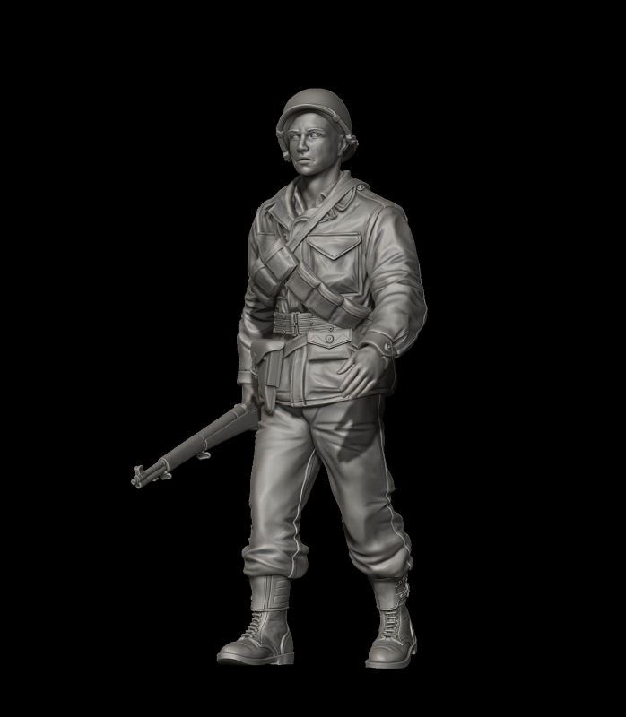 1:35 US Soldier in M43 uniform No.1