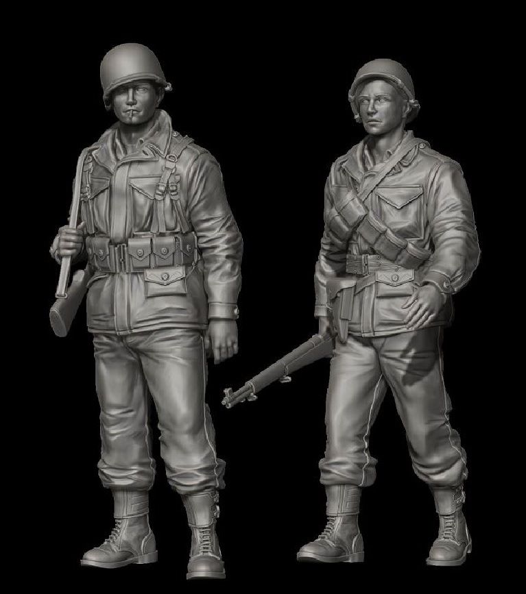 1:35 US Soldiers in M43 uniform set