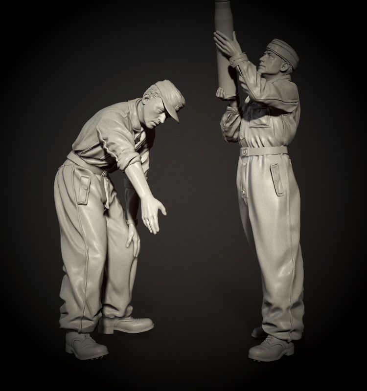 1:35 Waffen-SS tanker loading ammo set