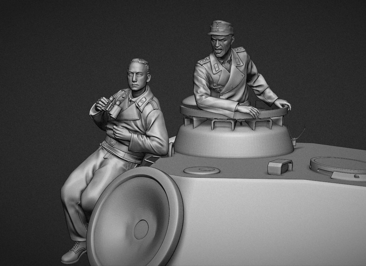 1:35 Normandy “Panther” crew set