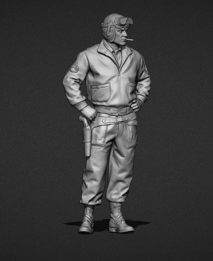 1:35 US “War daddy” Tank commander