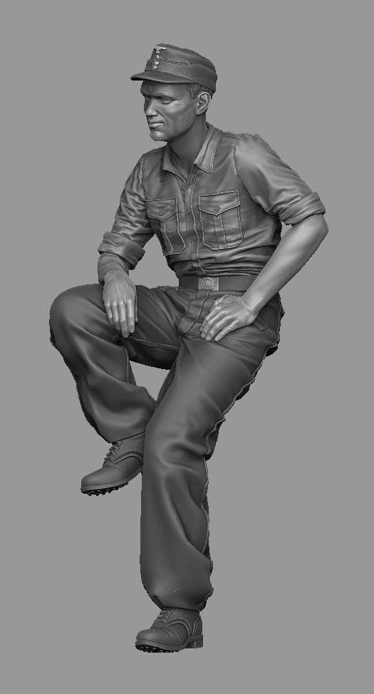 1:35 StuG loader at rest