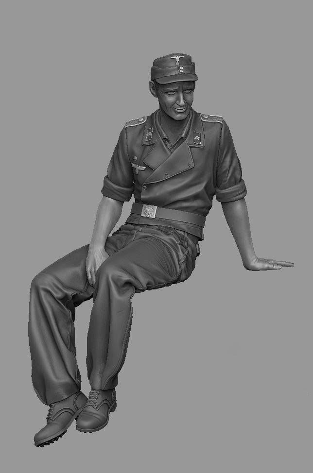 1:35 StuG gunner at rest