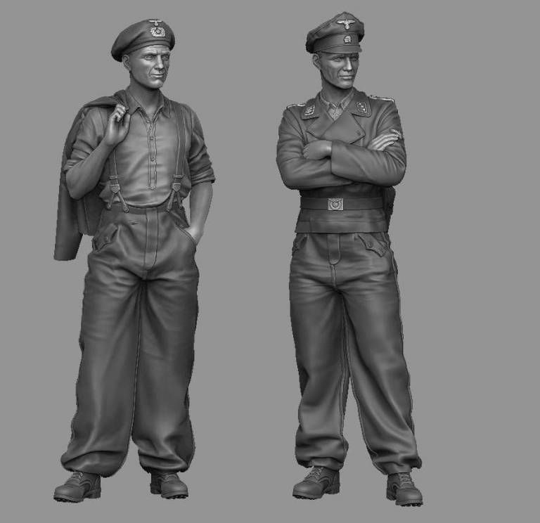 1:335 Waffen-SS tank officers set