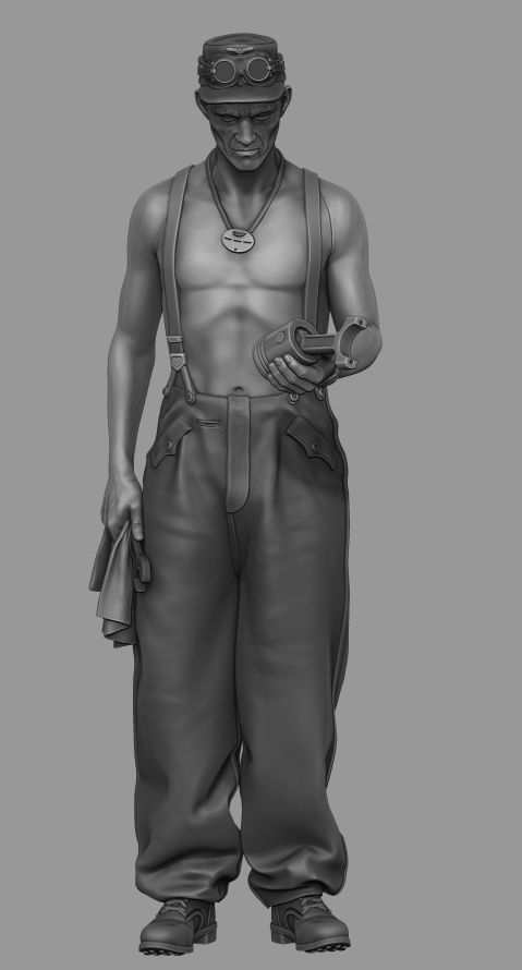 1:35 Waffen-SS tank mechanic summer dress