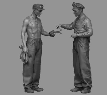 1:35 Waffen-SS tankers summer dress set
