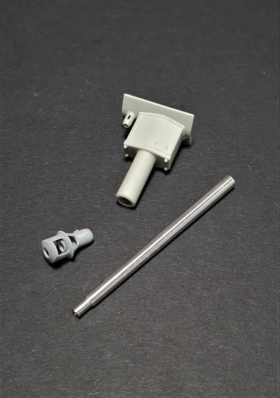 1:35 Pz.Kpfw IV H/J mantlet with KwK40/L48 gun (mid muzzle brake)