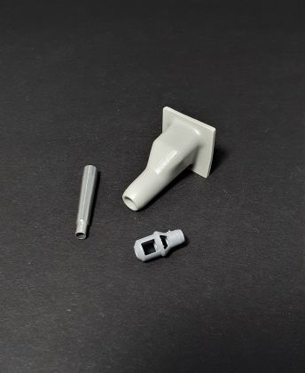 1:35 StuH III topfblende mantlet with StuG42 howitzer (double baffle muzzle brake)