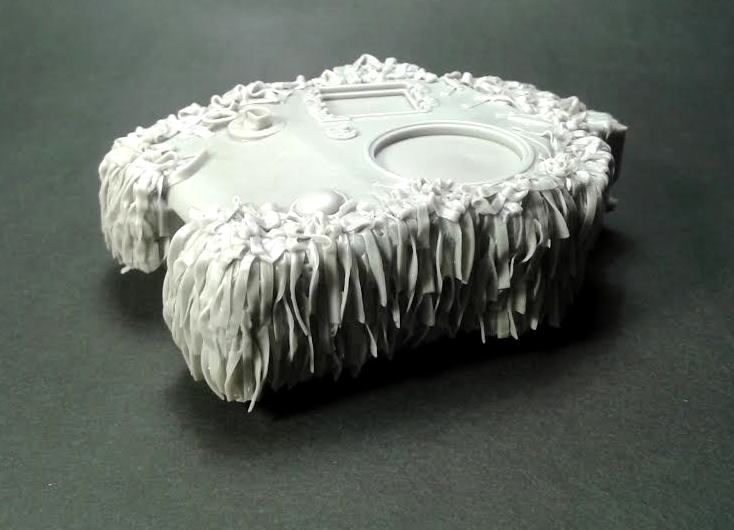 1:35 Churchill MkIV turret with hessian net