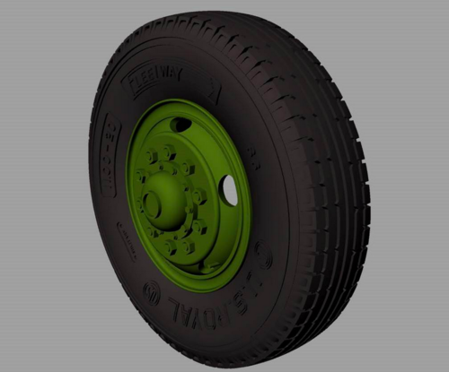 1:35 M54 Road wheels (US.Royal commercial pattern)