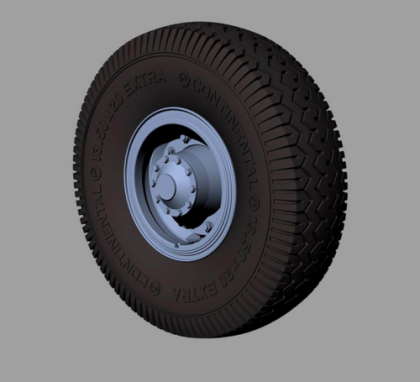 1:35 Faun L900 Road wheels (Continental)