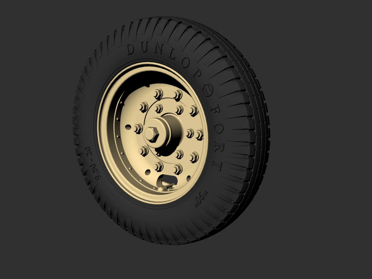 1:35 Rolls-Royce AC road wheels (Dunlop)