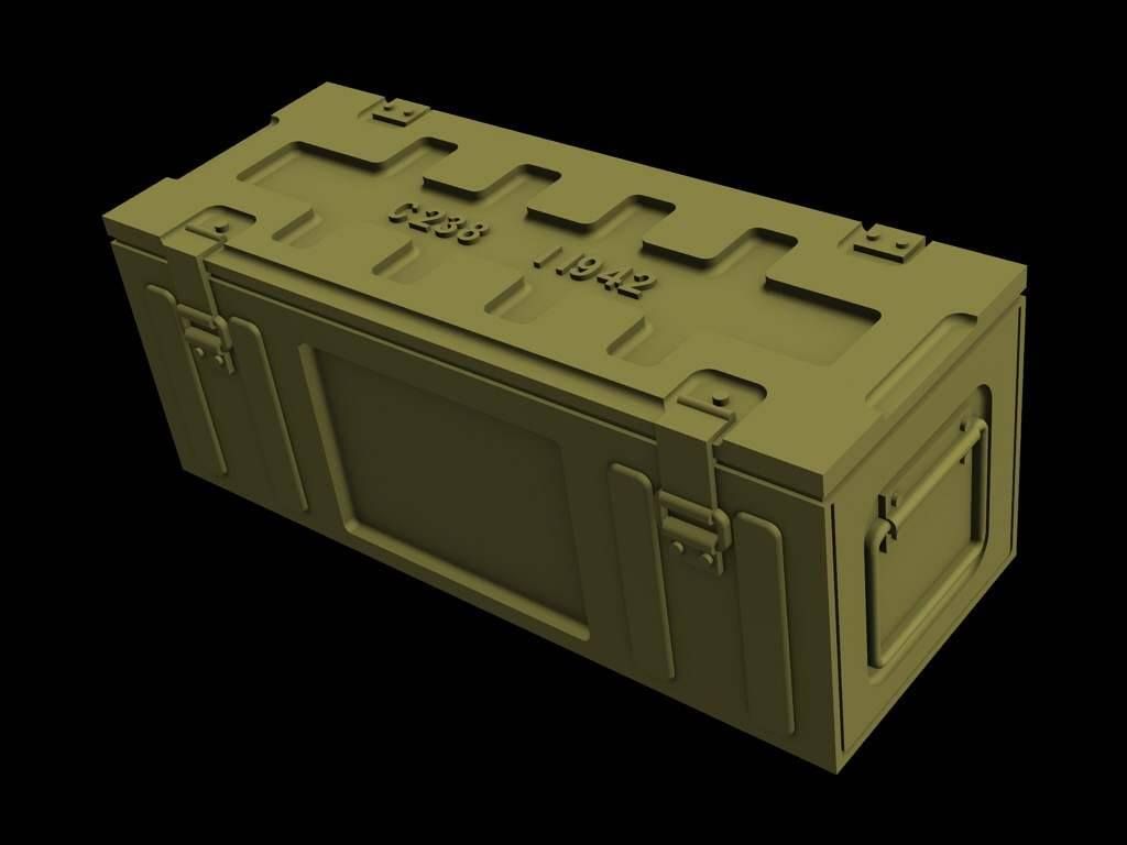 1:35 C238 British ammo boxes for 75mm and 6pdr (6pcs)