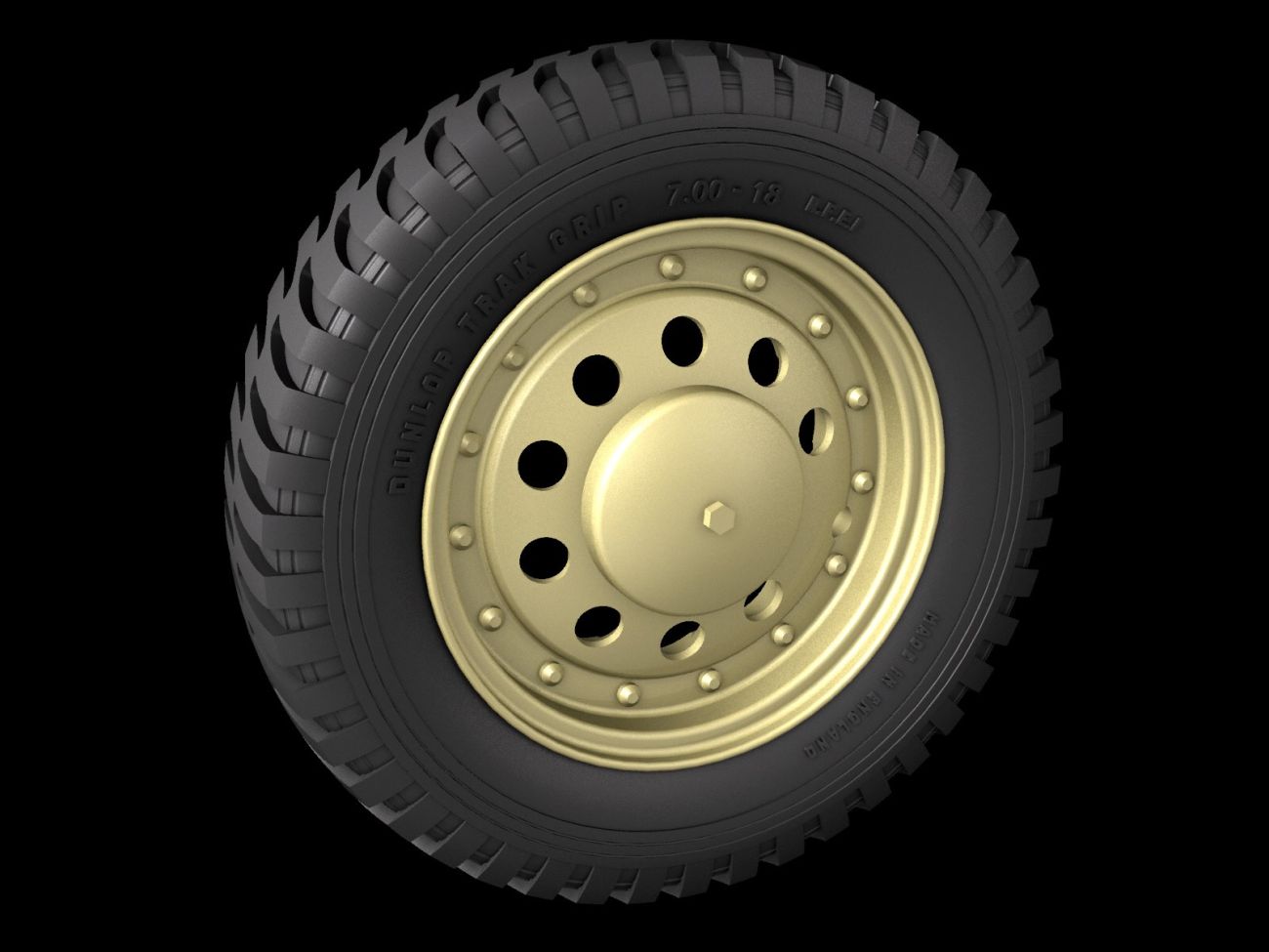 1:35 Scout car “Dingo” road wheels (Firestone)