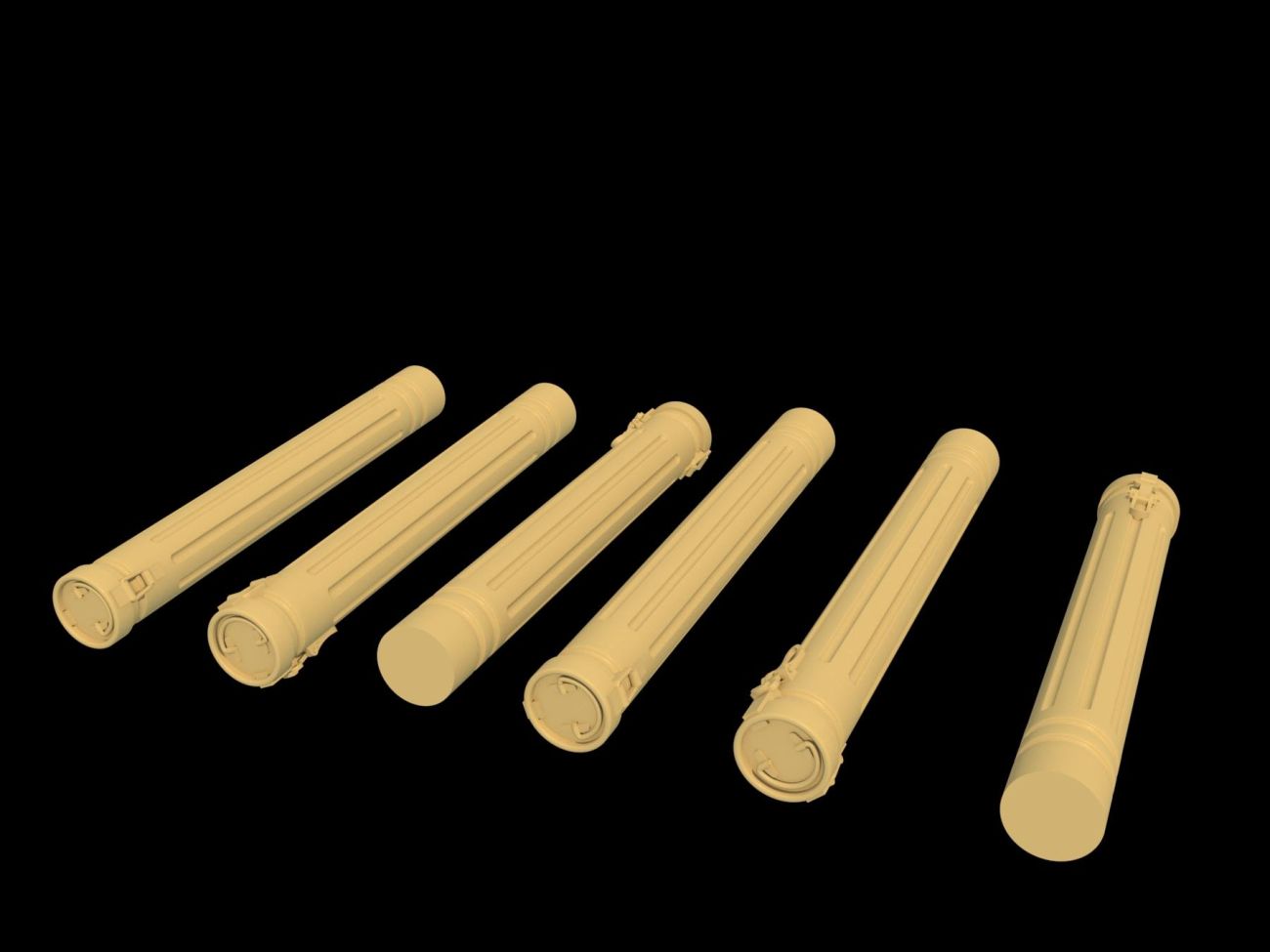 1:35 Metal ammo containers for 88mm KwK43 (12pcs)