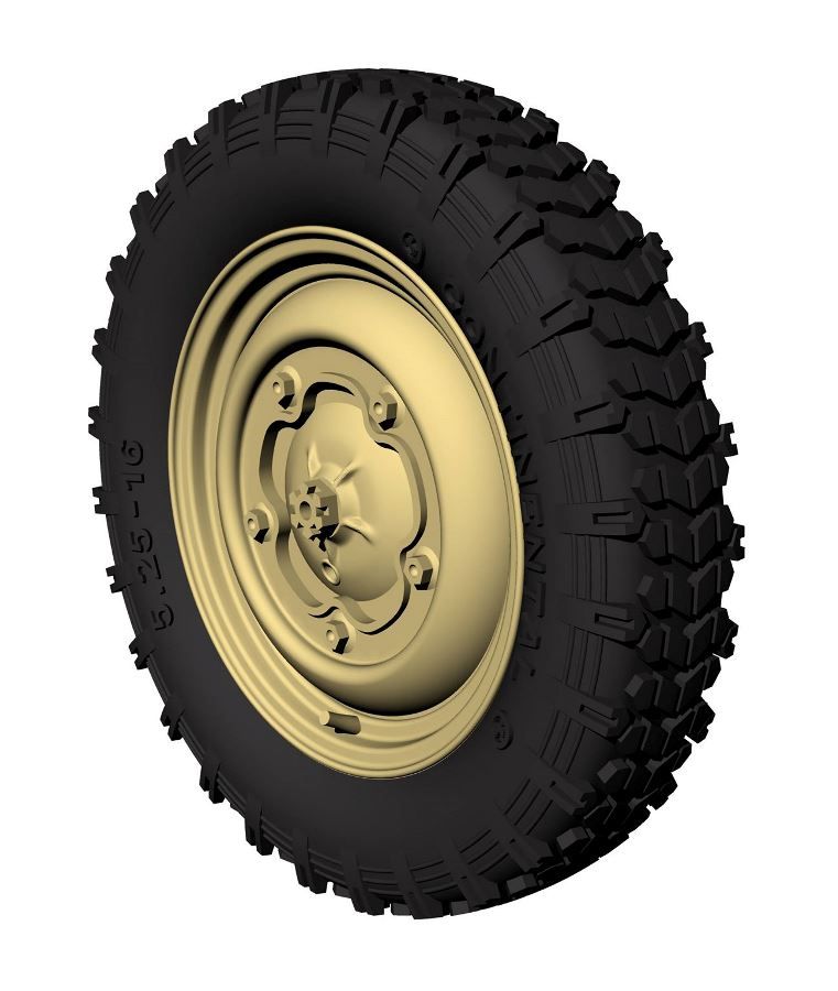 1:35 Schwimmwagen road wheels (extra gelande)