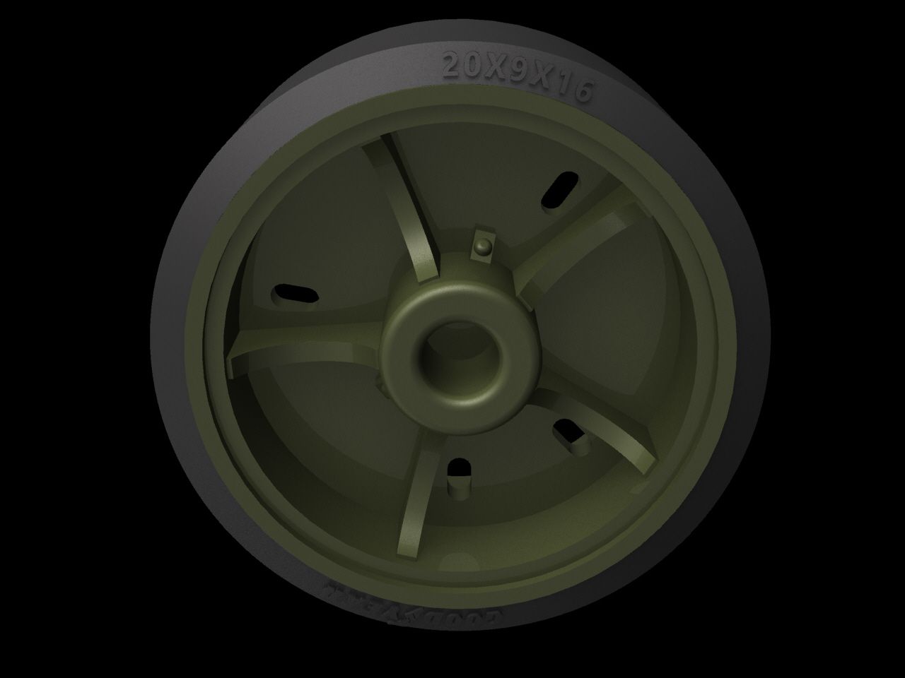 1:35 M4 “Sherman” road wheels pattern No3