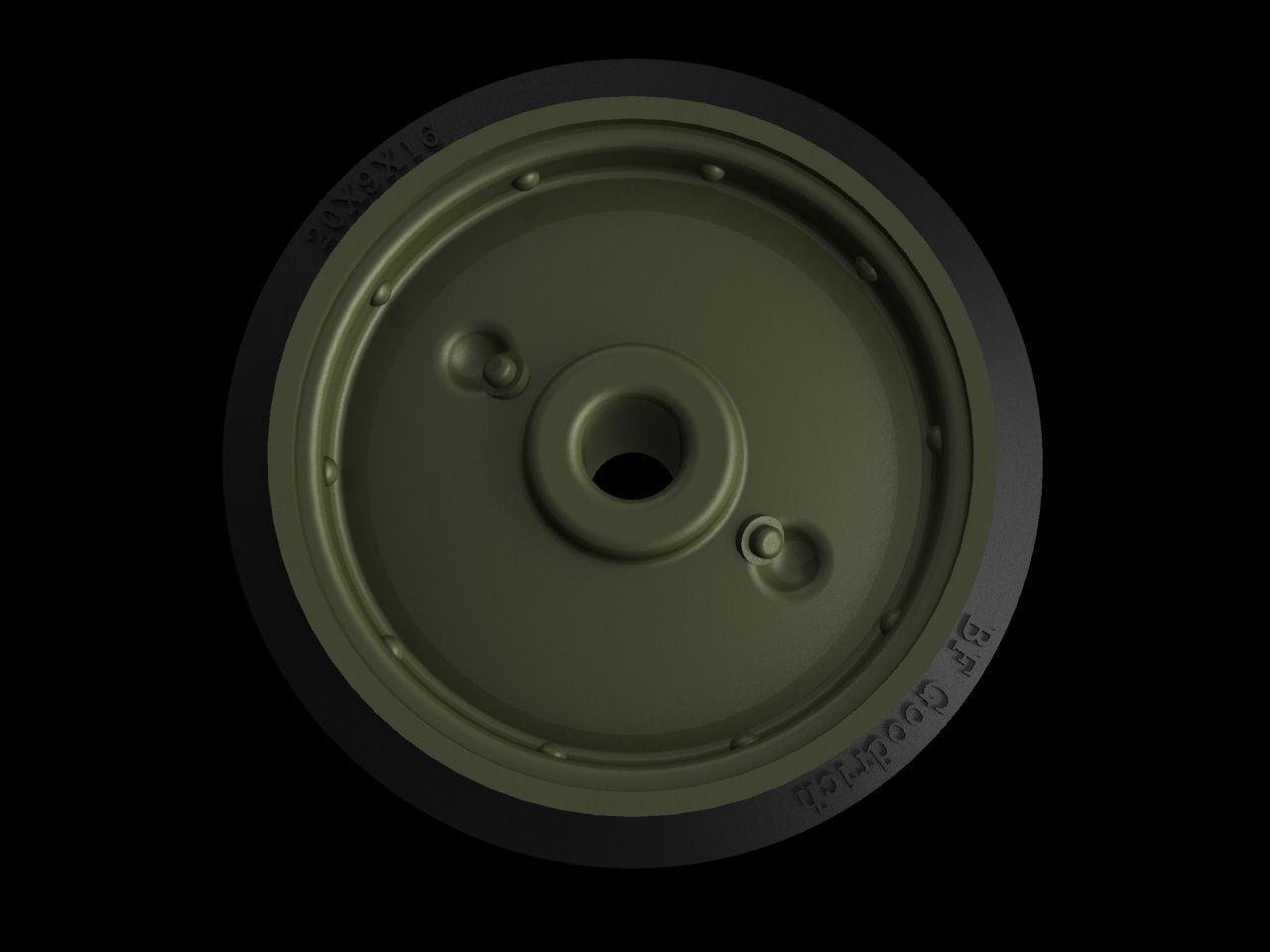 1:35 M4 “Sherman” road wheels pattern No5