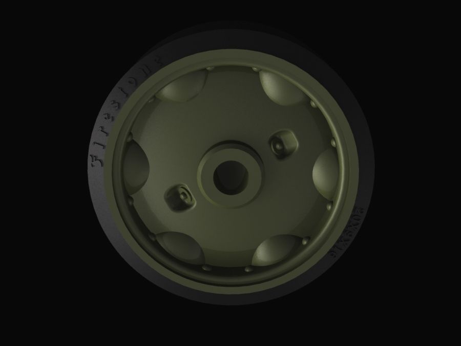 1:35 M4 “Sherman” road wheels pattern No6