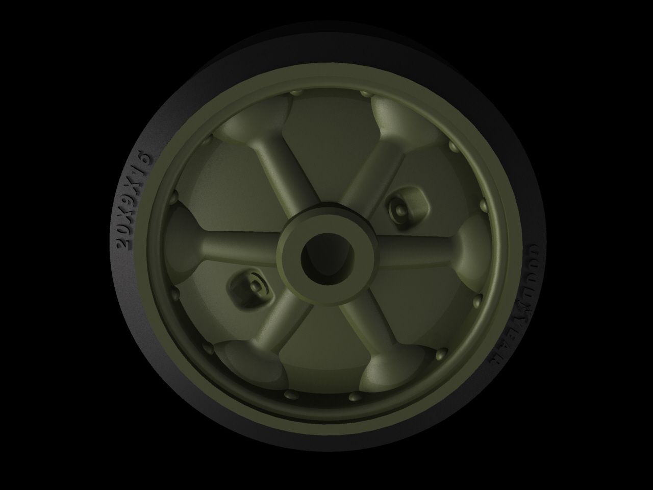 1:35 M4 “Sherman” road wheels pattern No7