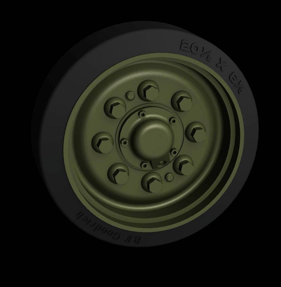 1:35 M4 “Sherman” HVSS road wheels