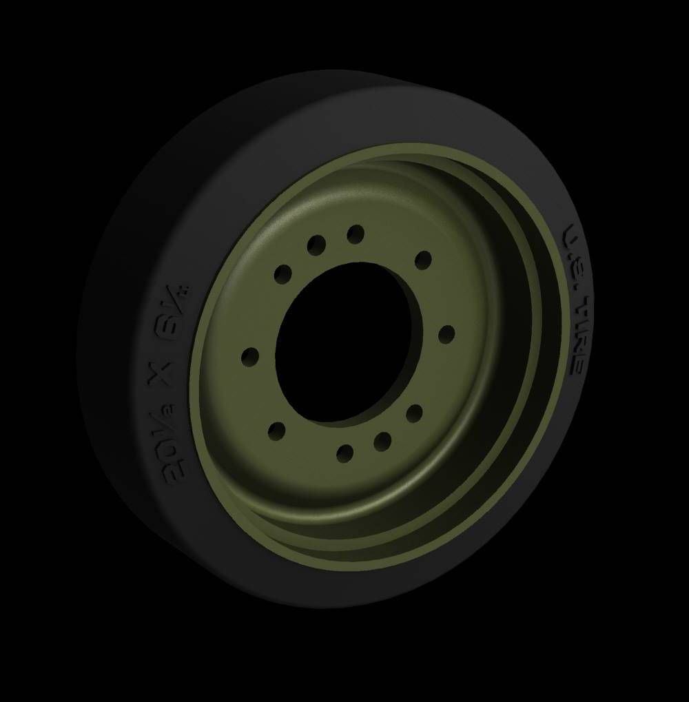 1:35 M4 “Sherman” HVSS spare road wheels (2pcs)