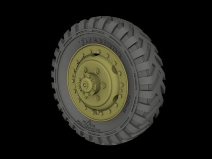 1:35 M3 “Scout car” road wheels (Firestone)